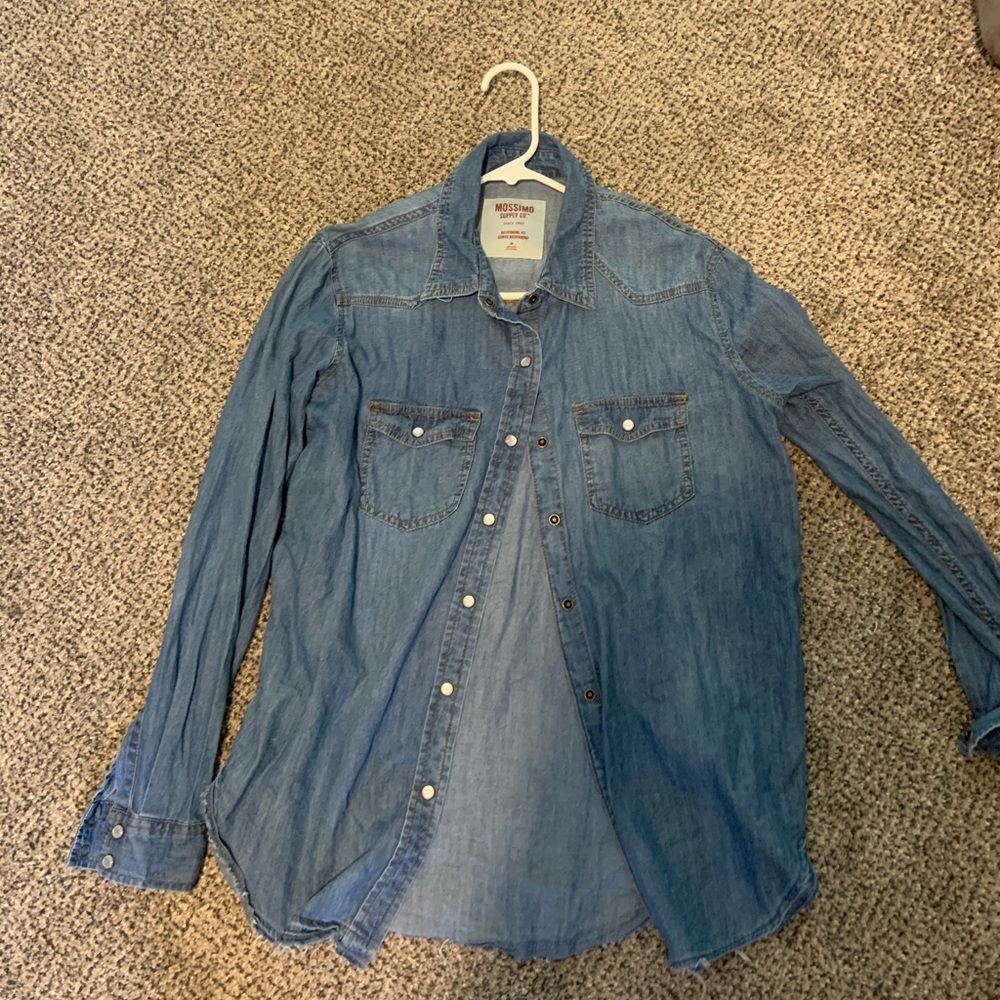 Denim button up